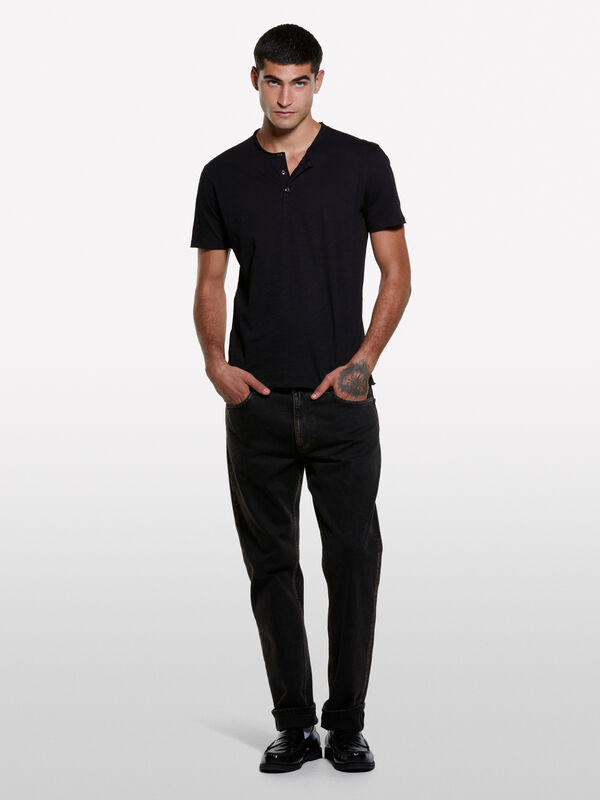 T-shirt séraphin noir T-shirt séraphin noir - t-shirts à manches courtes pour homme | Sisley