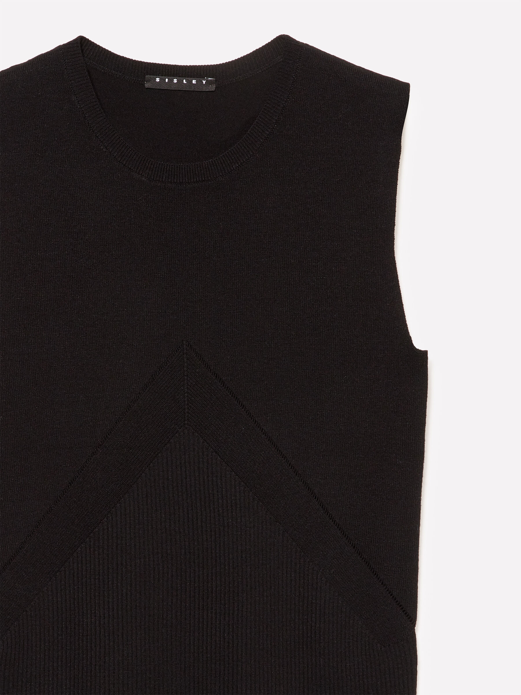 SLEEVELESS SWEATER Femme image number null