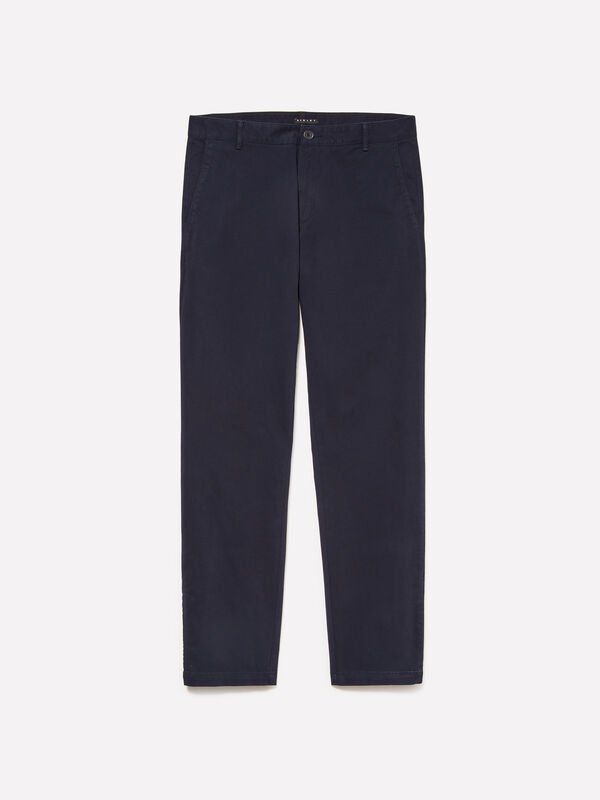Pantalon chino bleu foncé - pantalons chinos pour homme | Sisley