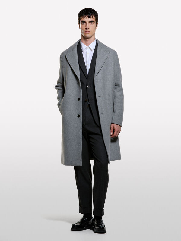 Pantalon habill&eacute; &agrave; revers - pantalons slim pour homme | Sisley