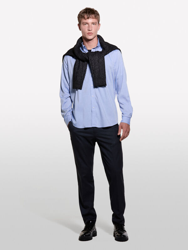 Chemise regular bleu ciel - chemises regular pour homme | Sisley