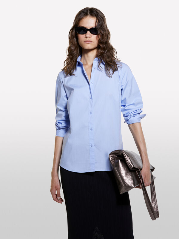 Chemise regular bleu ciel - chemises pour femme | Sisley