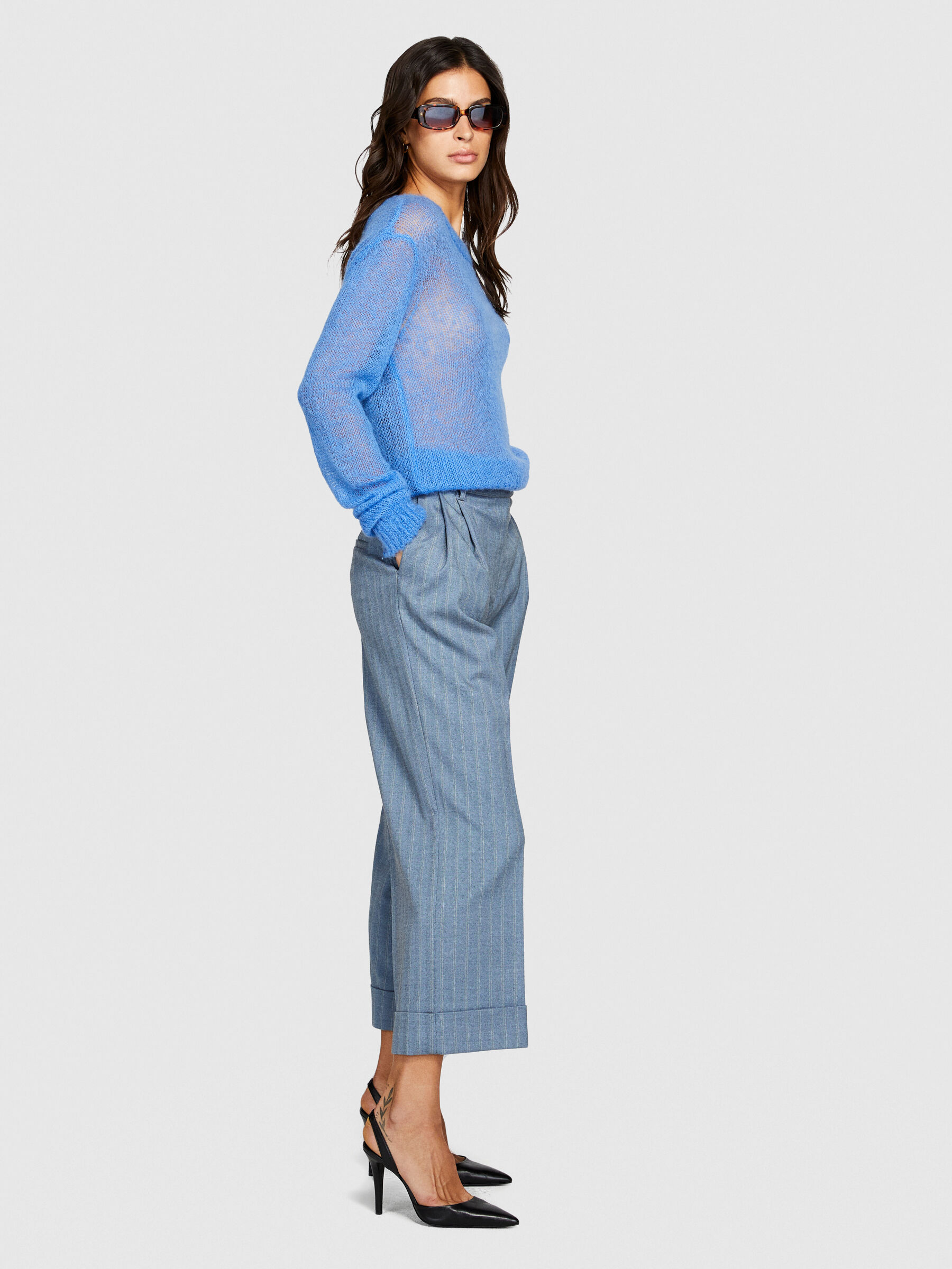 Pantalon à revers femme deals