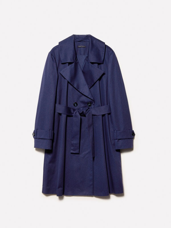 Trench bleu foncé Trench bleu foncé - trenchs et imperméables pour femme | Sisley