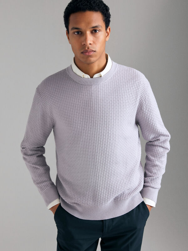 Pull tricot&eacute; - pulls col rond pour homme | Sisley