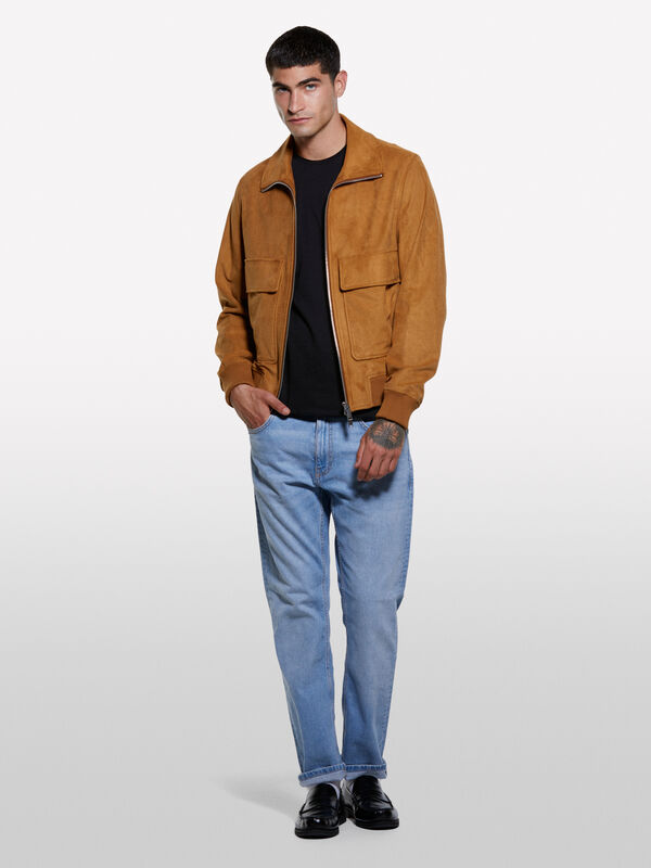 T-shirt noir slim à manches courtes T-shirt noir slim à manches courtes - t-shirts à manches courtes pour homme | Sisley