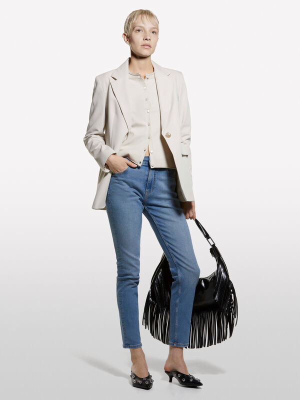 Cardigan beige coupe régulière Cardigan beige coupe régulière - cardigans pour femme | Sisley