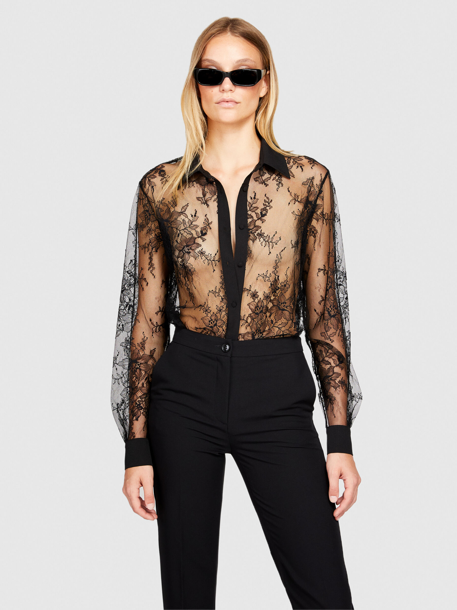 Chemise en dentelle femme sales