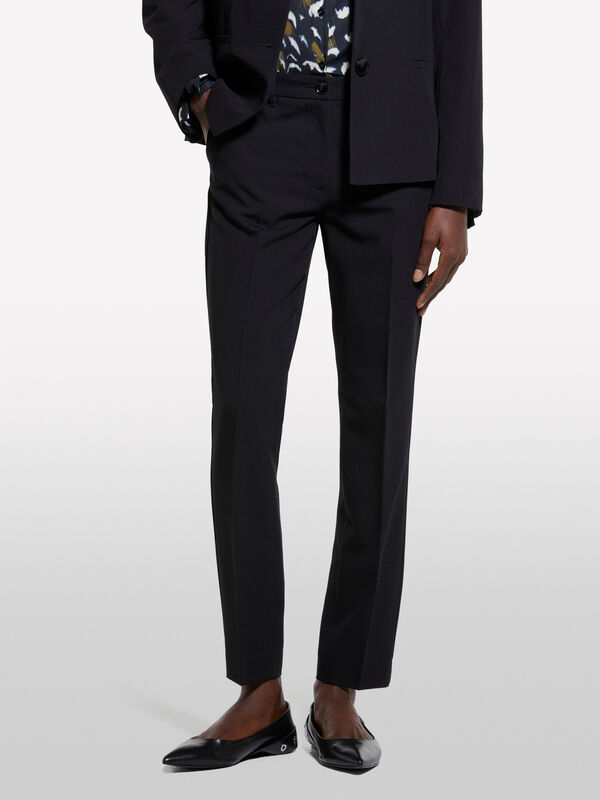 Pantalon cigarette noir - pantalons skinny pour femme | Sisley