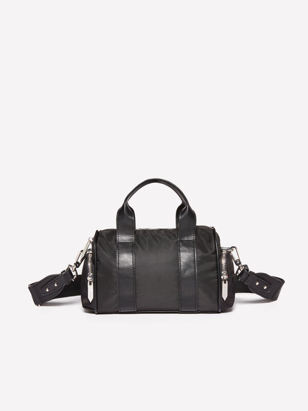 Sac bauletto noir à poches - sacs à bandoulière et porté épaule pour femme | Sisley