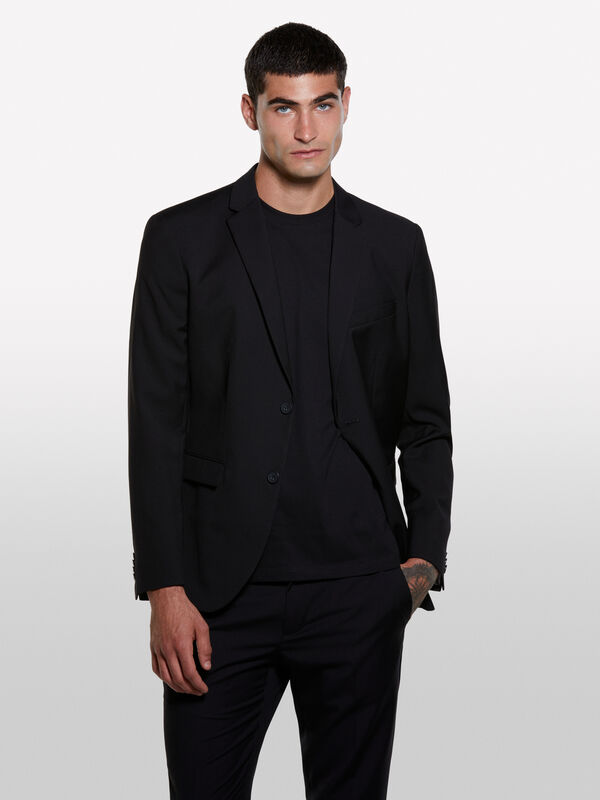 Blazer noir sur mesure - blazers pour homme | Sisley