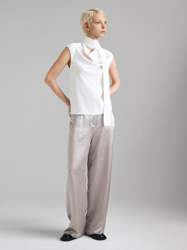 Haut avec &eacute;charpe - hauts pour femme | Sisley