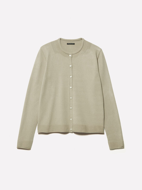 Gilet coupe regular camel Gilet coupe regular camel - cardigans pour femme | Sisley