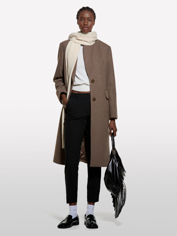 pantalon cigarette noir - pantalons skinny pour femme | Sisley