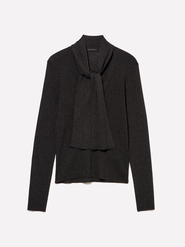 Pull avec &eacute;charpe - pulls col montant pour femme | Sisley