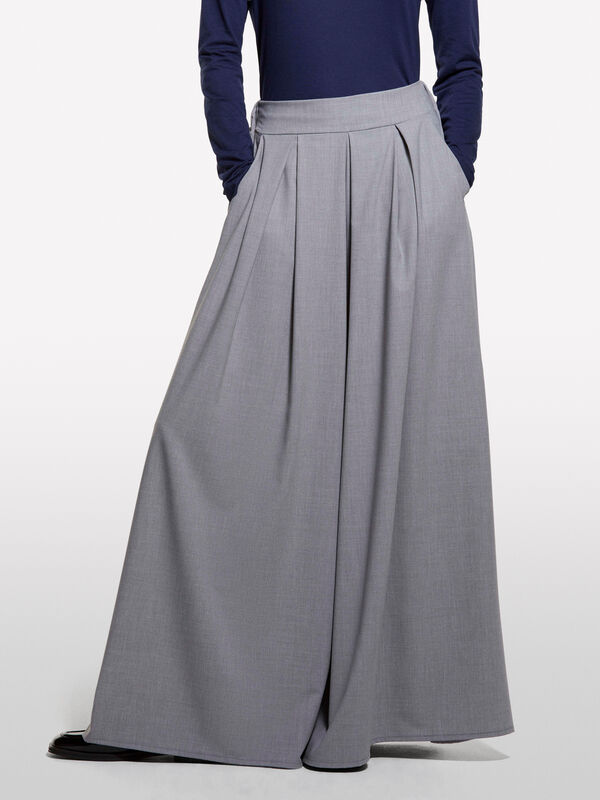 Culotte grise - pantalons palazzo pour femme | Sisley