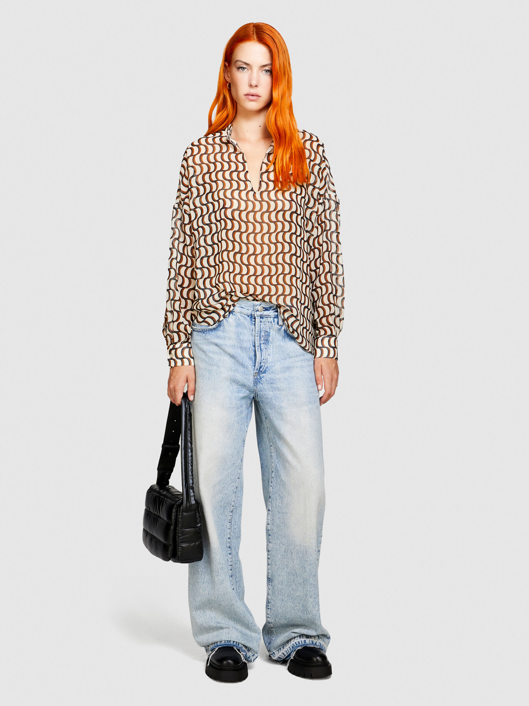 Blouse en shop mousseline femme