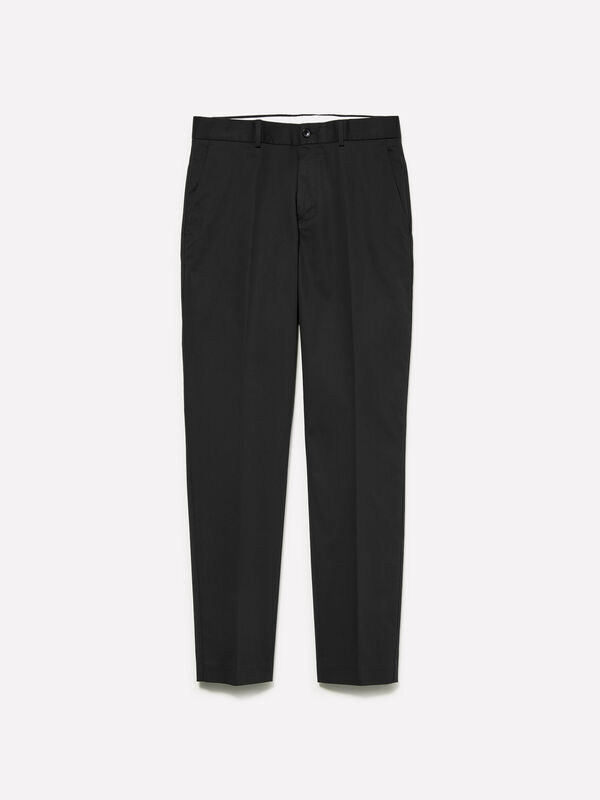 Pantalon slim confort gris foncé Pantalon slim confort gris foncé - pantalons slim pour homme | Sisley