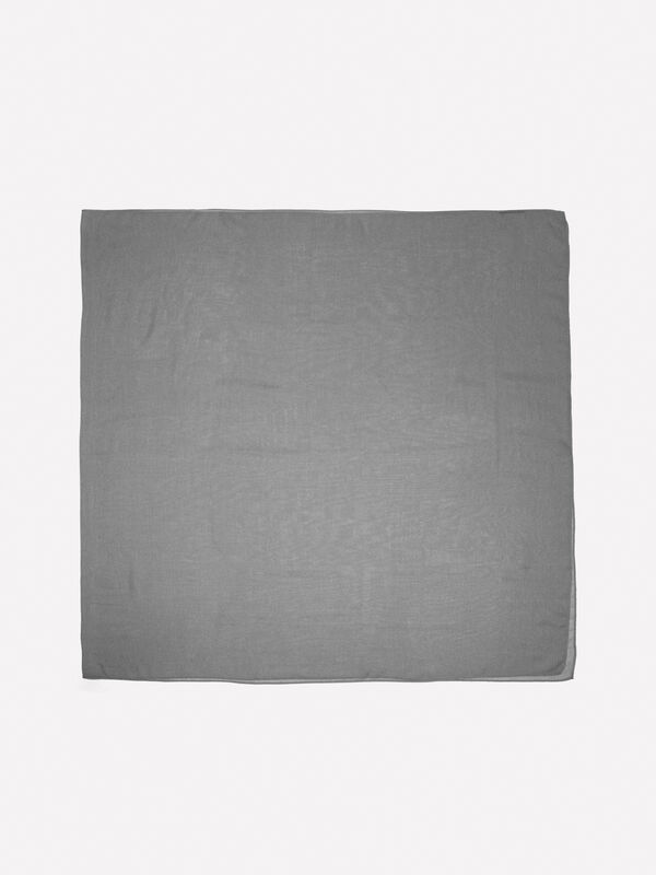 Dark blue stole in silk blend - écharpes et foulards pour femme | Sisley