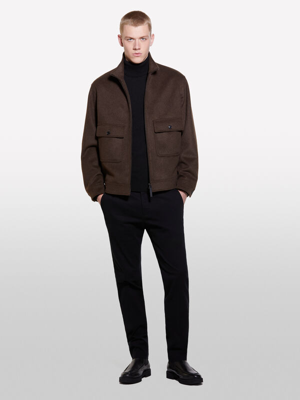 Pantalon chino noir - pantalons chinos pour homme | Sisley