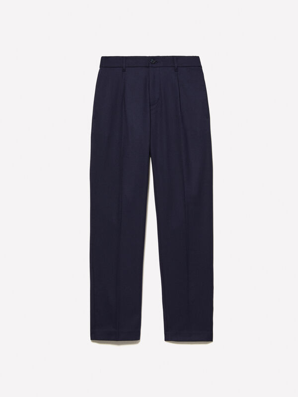 Jogging technique bleu foncé - pantalons regular pour homme | Sisley