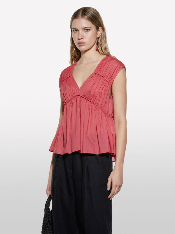 Top blush avec boucle - hauts pour femme | Sisley