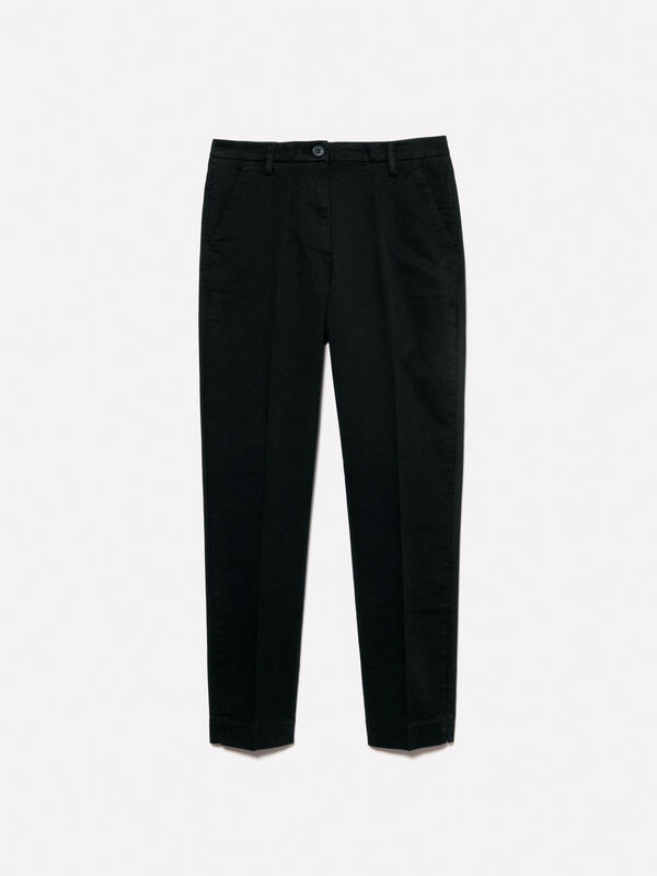 Chino noir Chino noir - pantalons chinos pour femme | Sisley