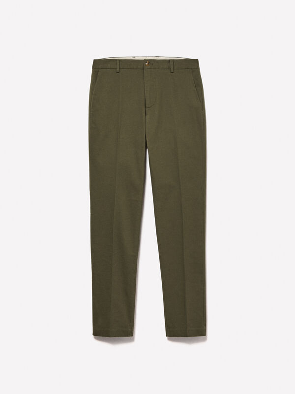 Pantalon chino vert foncé - pantalons chinos pour homme | Sisley
