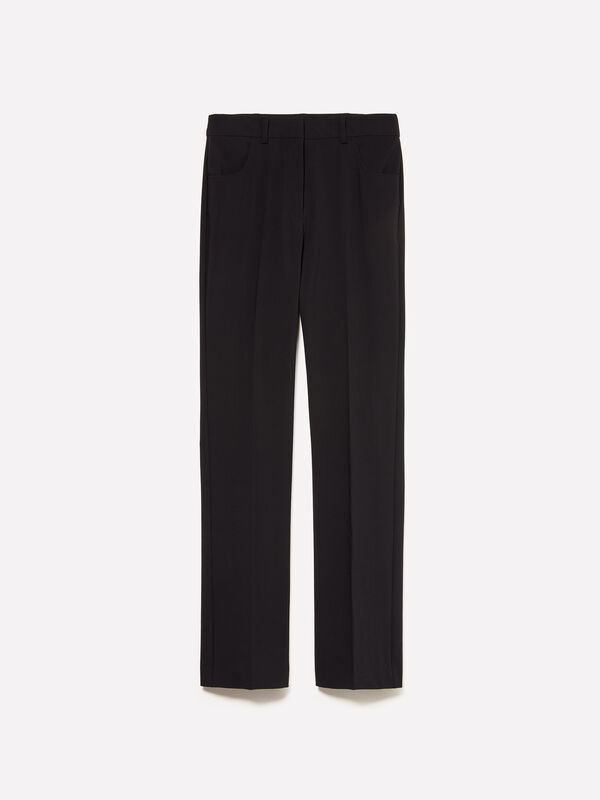Pantalon droit noir - pantalons regular pour femme | Sisley