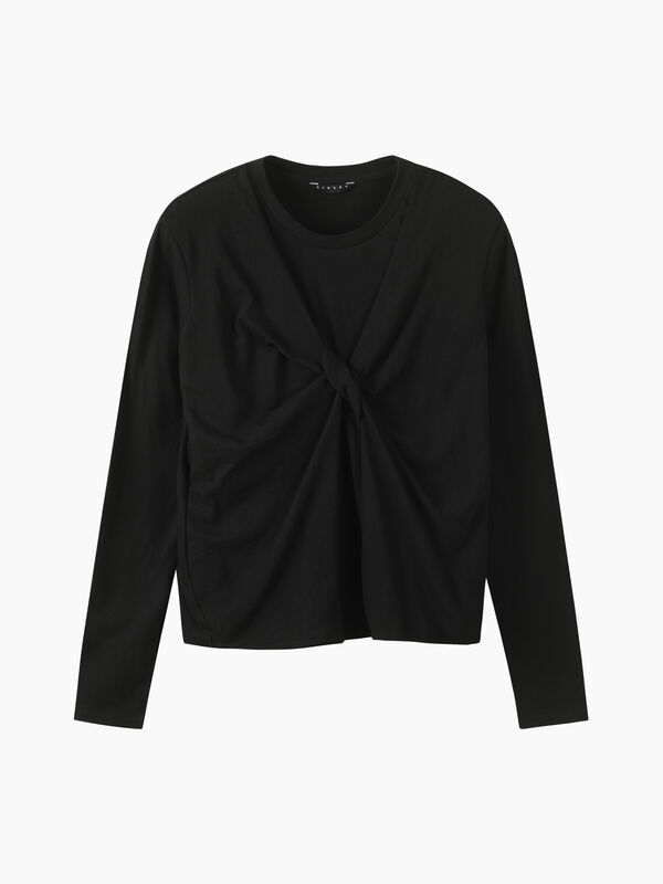 T-shirt &agrave; n&oelig;ud - sisley k  t shirt manica lunga | Sisley K