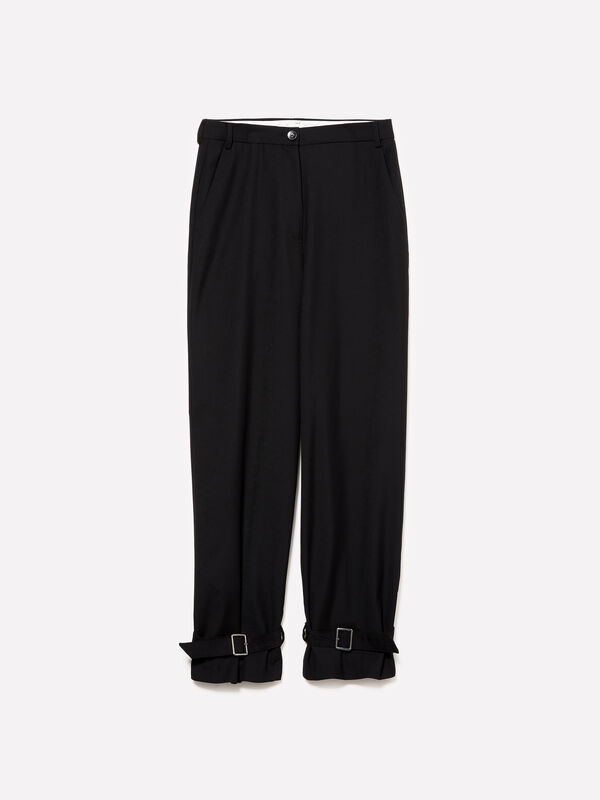 Pantalon à bretelles - pantalons regular pour femme | Sisley