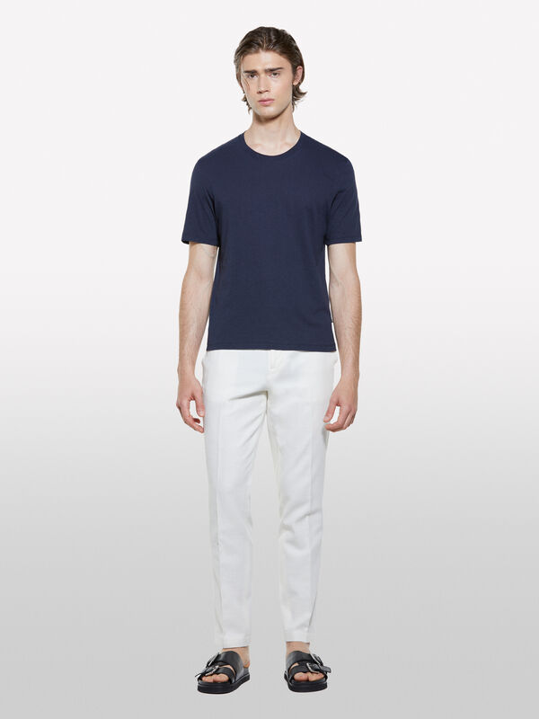Pantalon slim confort blanc crème - pantalons slim pour homme | Sisley