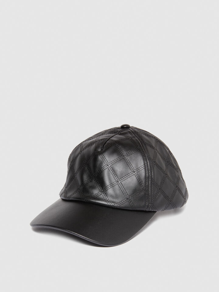 Casquette Simili Cuir Femme/Homme