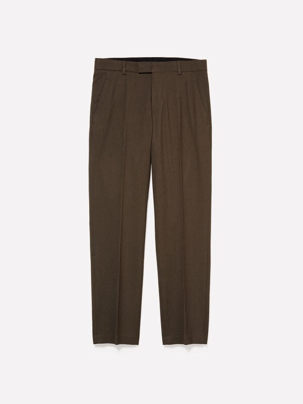 Chinos habillés coupe slim confortable - pantalons chinos pour homme | Sisley