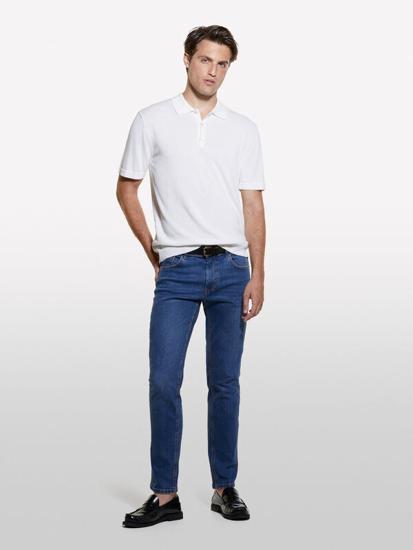 Jeans Stockholm slim bleu - jeans coupe slim pour homme | Sisley
