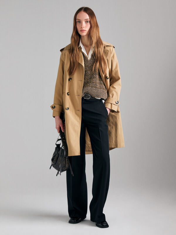 Gilet en maille Moulin&eacute; - pulls col en v pour femme | Sisley