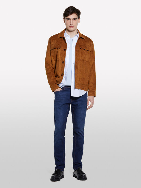 Chemise ajustée imprimée blanche - chemises ajustées pour homme | Sisley