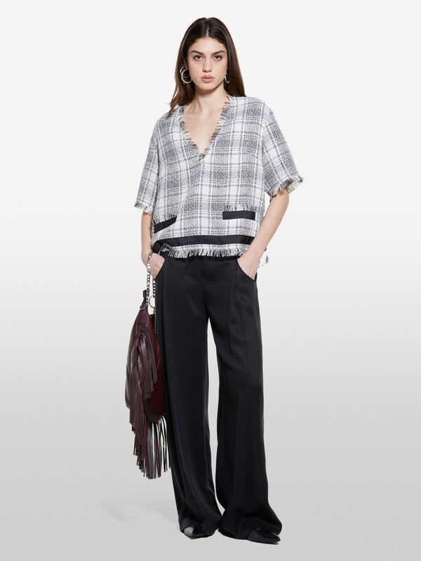 Fringed blouse - blouses pour femme | Sisley