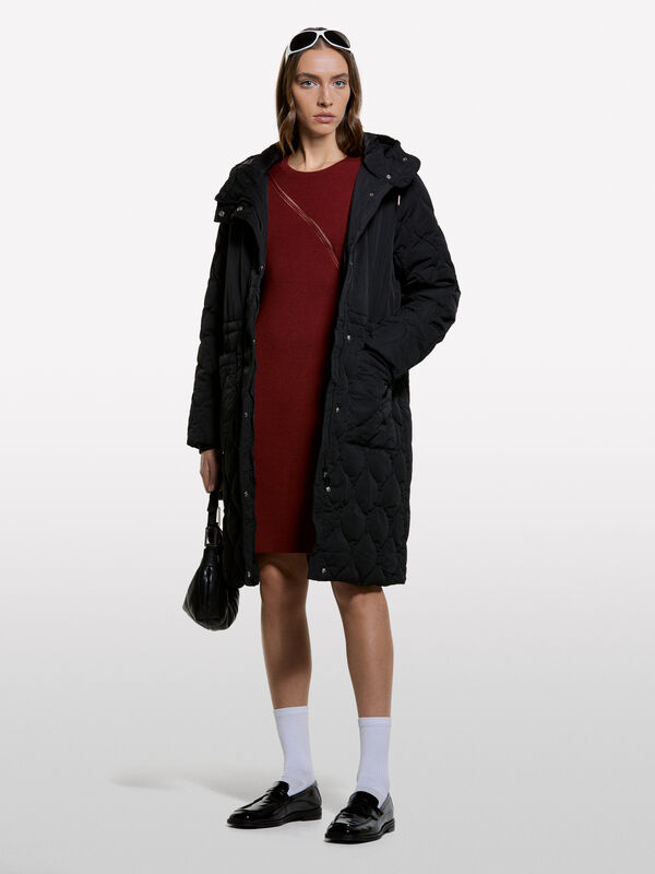 Robe en maille fendue - robes courtes pour femme | Sisley