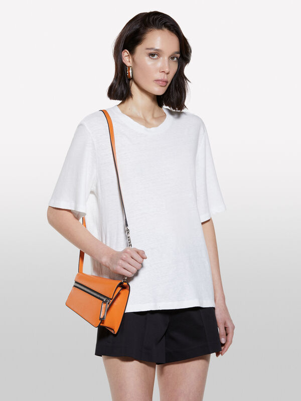 T-shirt court blanc - t-shirts à manches courtes pour femme | Sisley