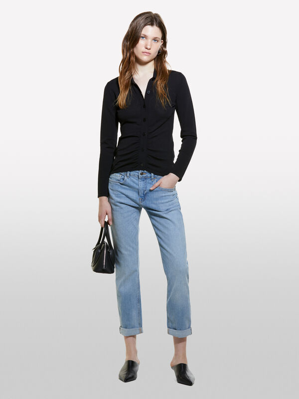 Jeans Varsavia regular à revers - jeans regular pour femme | Sisley