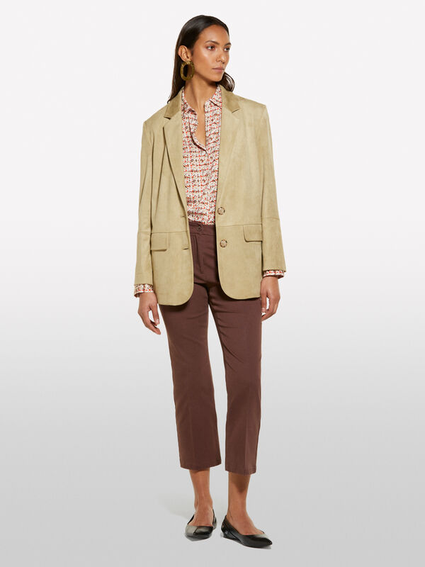 Pantalon évasé marron - pantalons évasés pour femme | Sisley
