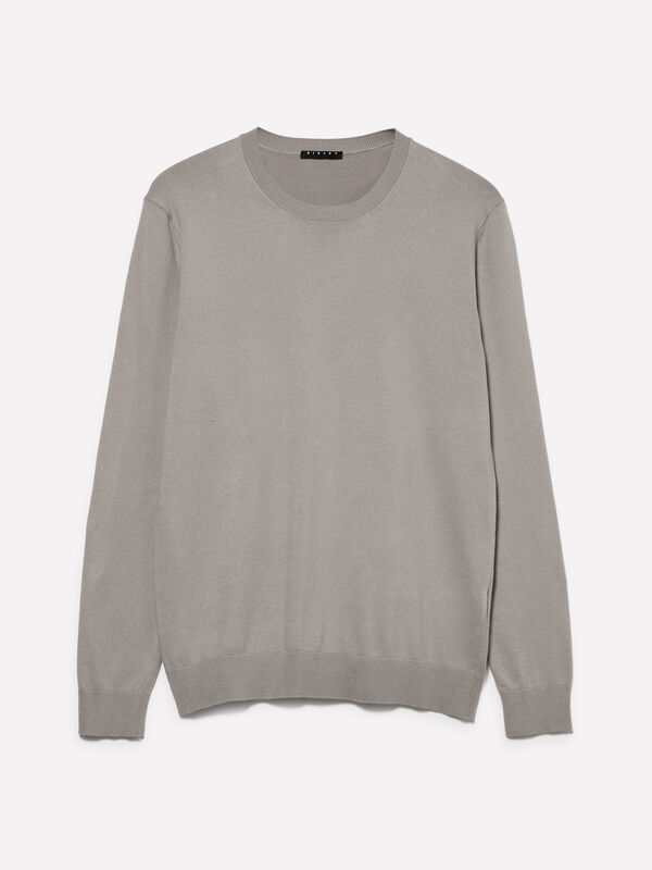 Pull ras du cou gris - pulls col rond pour homme | Sisley