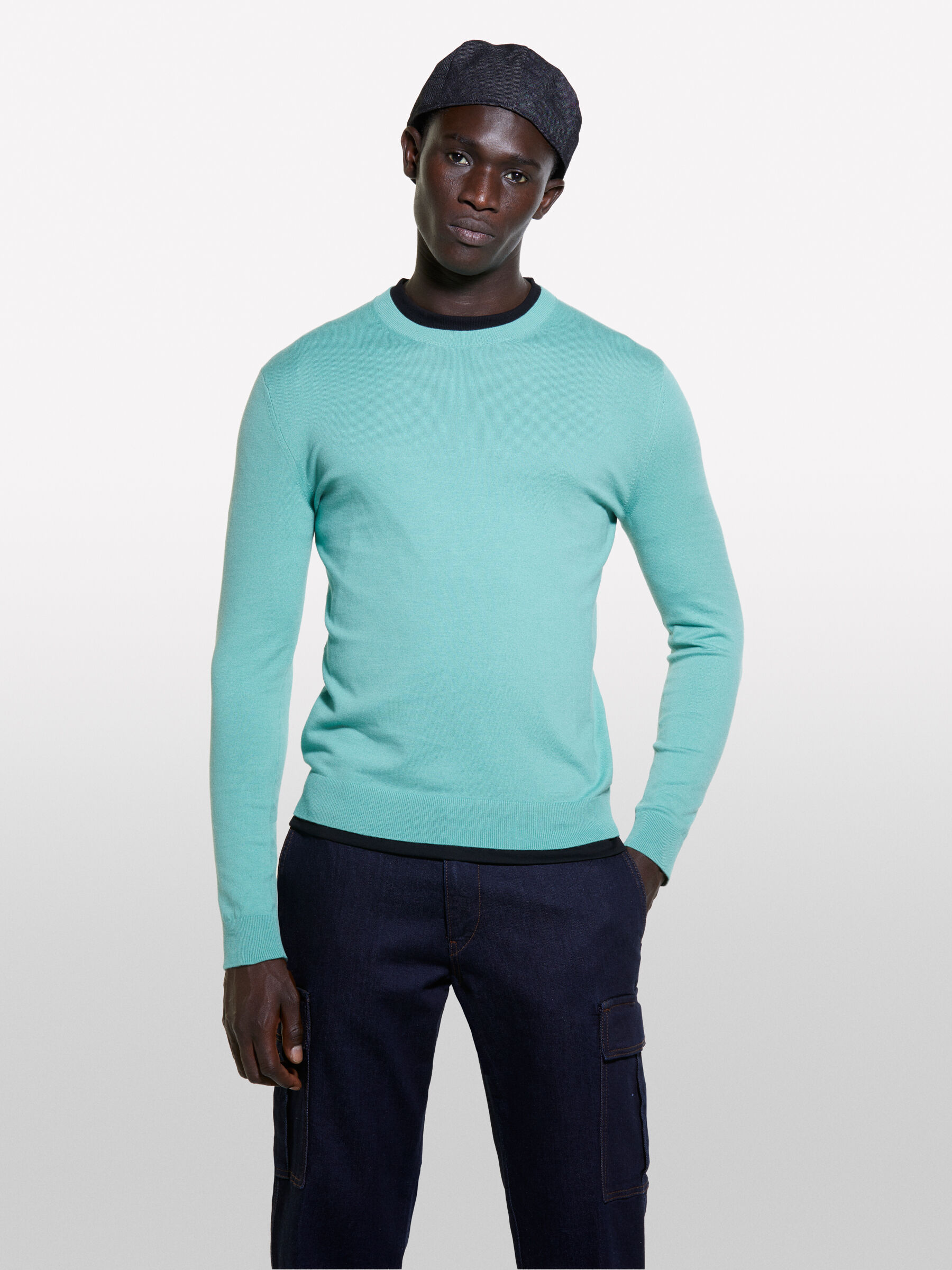 Pulls Col Rond Homme pulls elegants Sisley