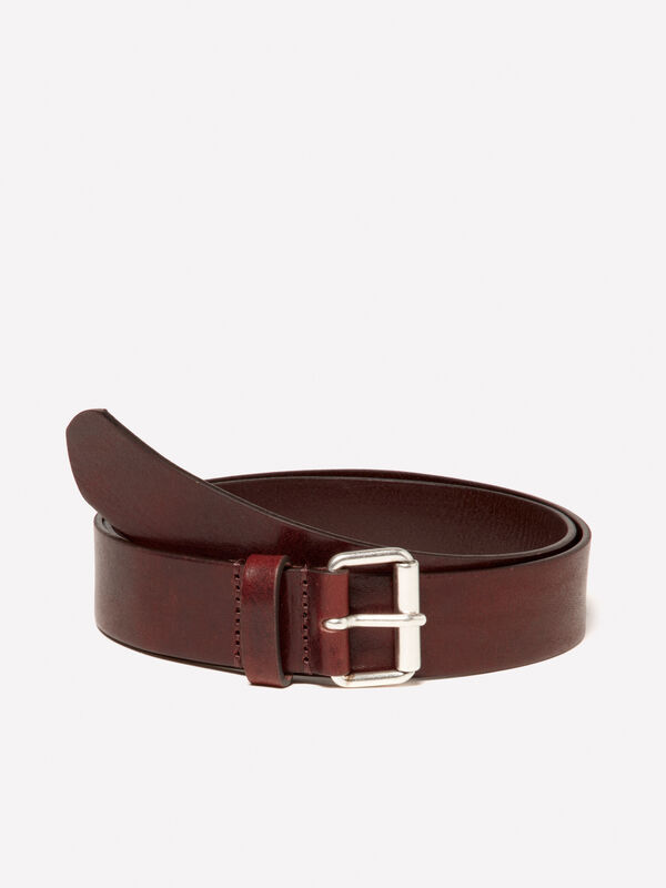 Ceinture marron 100 % cuir - ceintures pour homme | Sisley