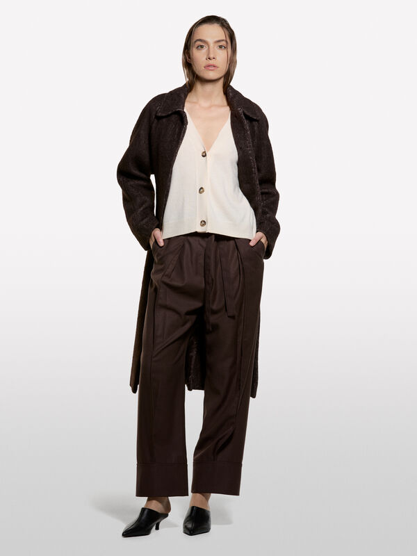 Cardigan beige oversize - cardigans pour femme | Sisley