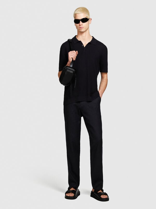 Pantalon slim coupe confort 100 % lin - pantalons slim pour homme | Sisley