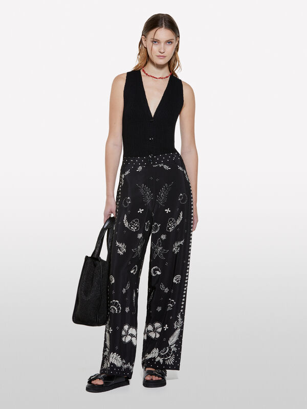 Gilet tricot&eacute; noir - hauts pour femme | Sisley