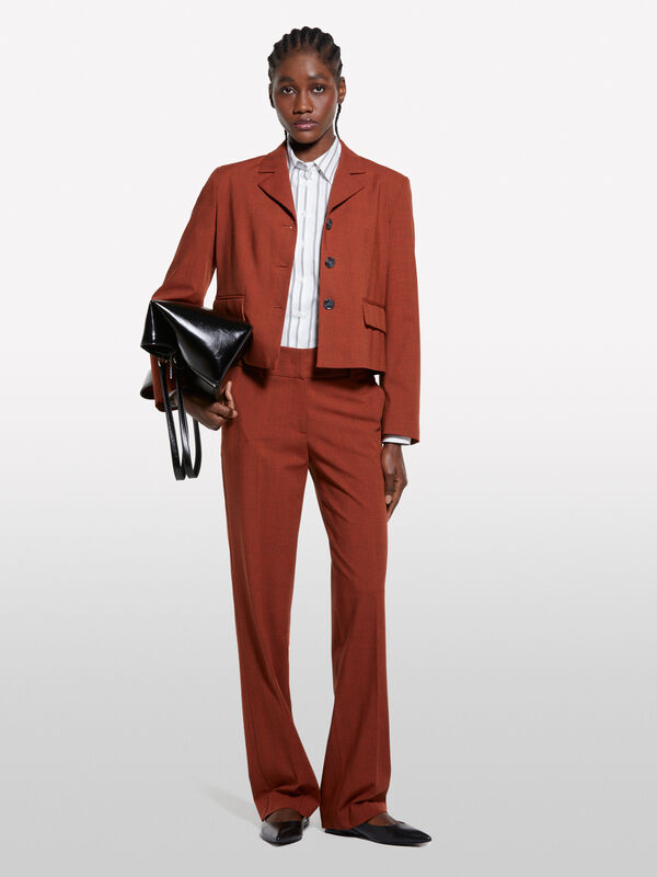 Veste courte rouge Veste courte rouge - blazers pour femme | Sisley