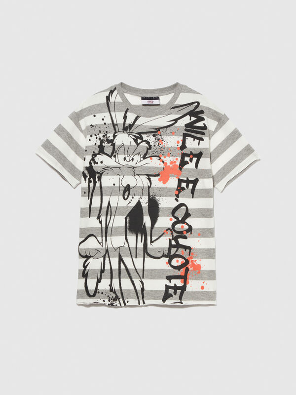 T-shirt rayé à imprimé ©Looney Tunes - t-shirts à manches courtes pour garçon | Sisley Young